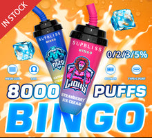 Load image into Gallery viewer, SUPBLISS BINGO 8000 VAPE POD DEVICE 1PC (20 Tastes, Free Shipping)